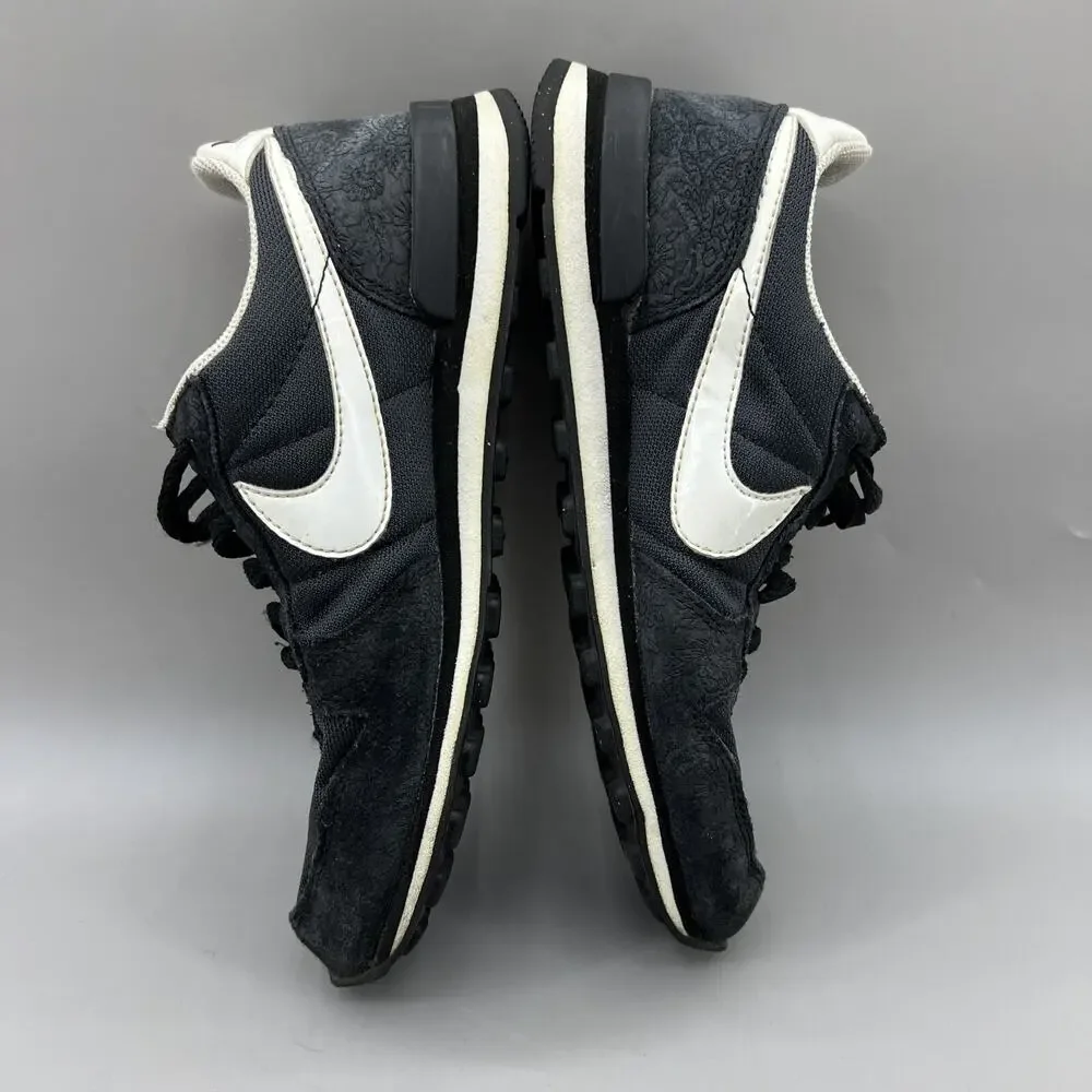 Nike Internationalist Waffle Running Sneakers Women Size 6.5 Black White Shoes